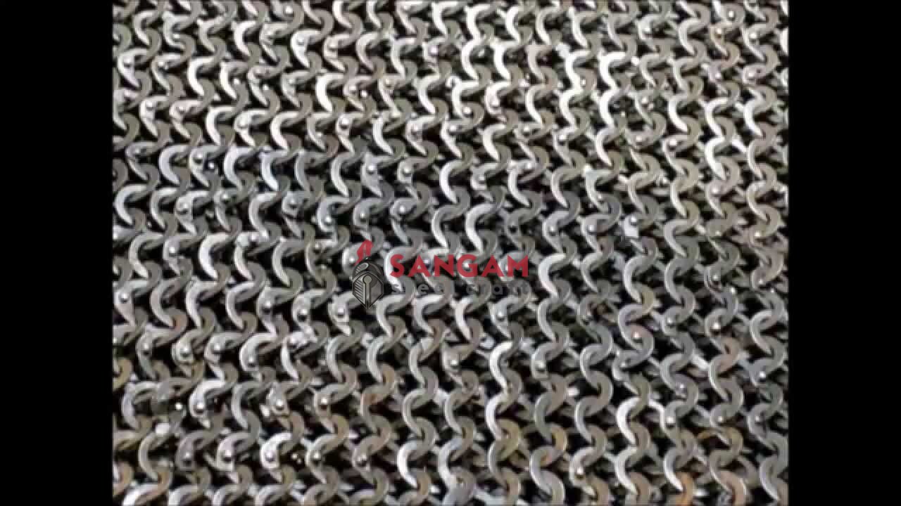 Details about   Chain Mail Sheet Flat Riveted Flat Washer Rings SHEET Only 
